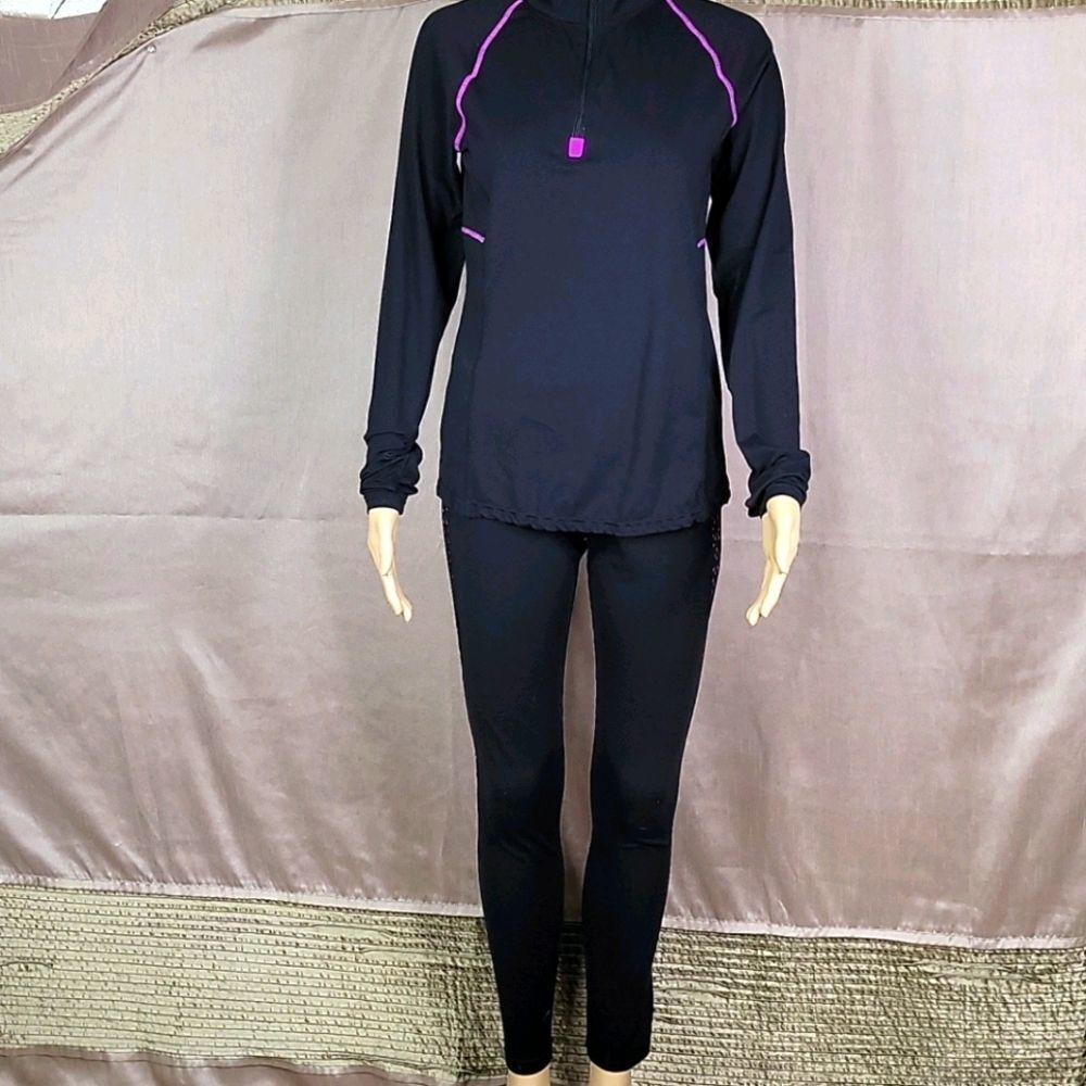 KYODAN Stretchy Pink‎ and Black Tracksuit